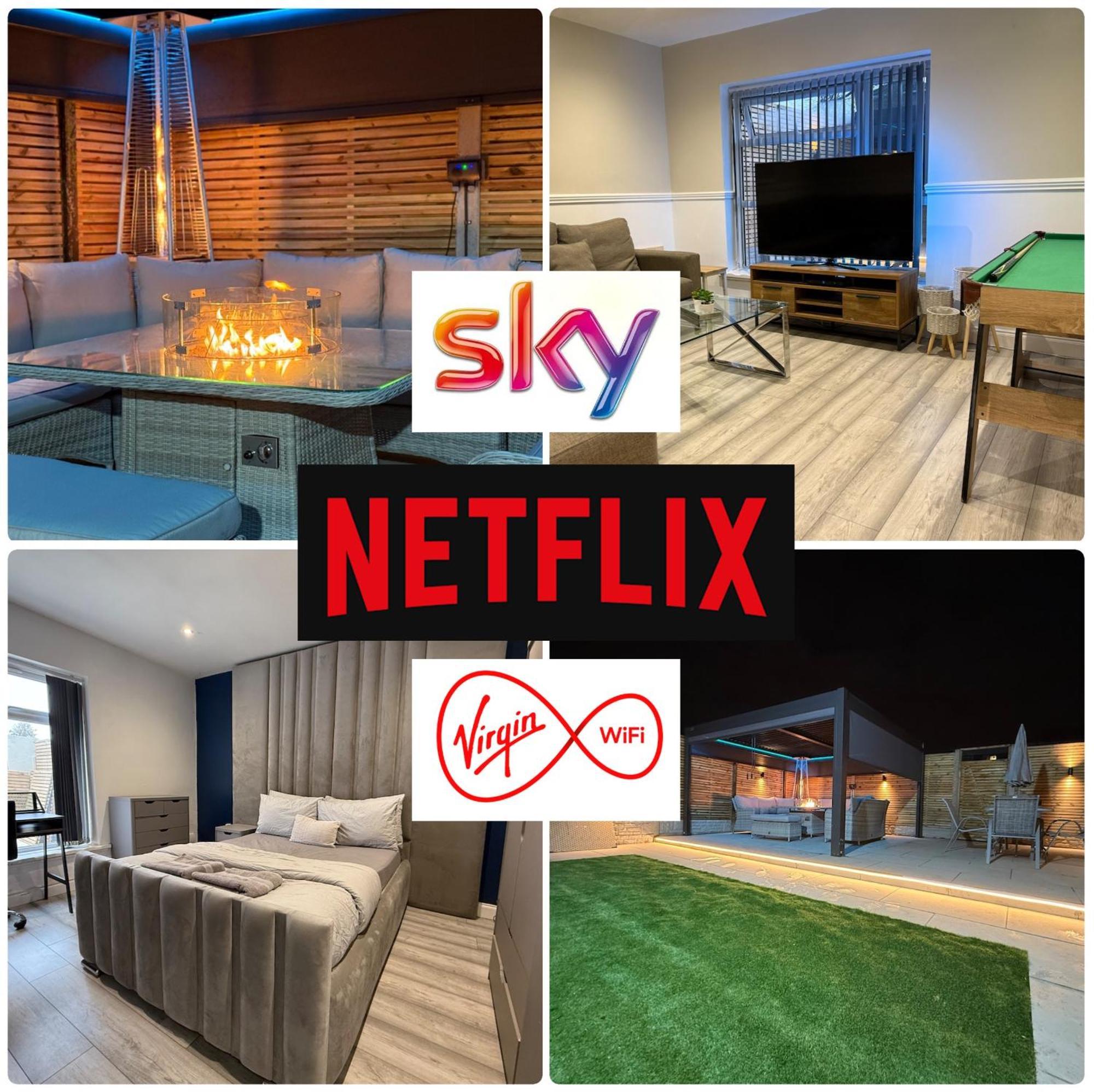 5 Bed Town House Within City Centre And Sleeps Up To 11 With Sky And Netflix Birmingham Extérieur photo